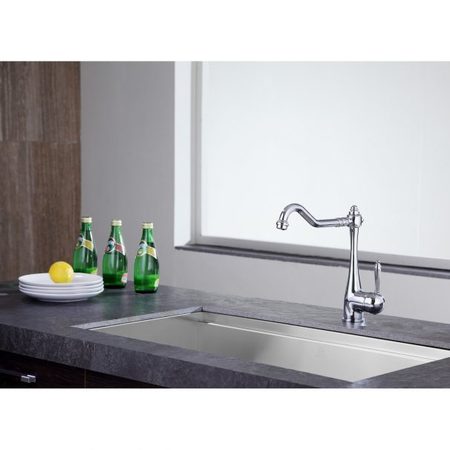 Anzzi Patriarch Single Handle Standard Kitchen Faucet in Polished Chrome KF-AZ198CH